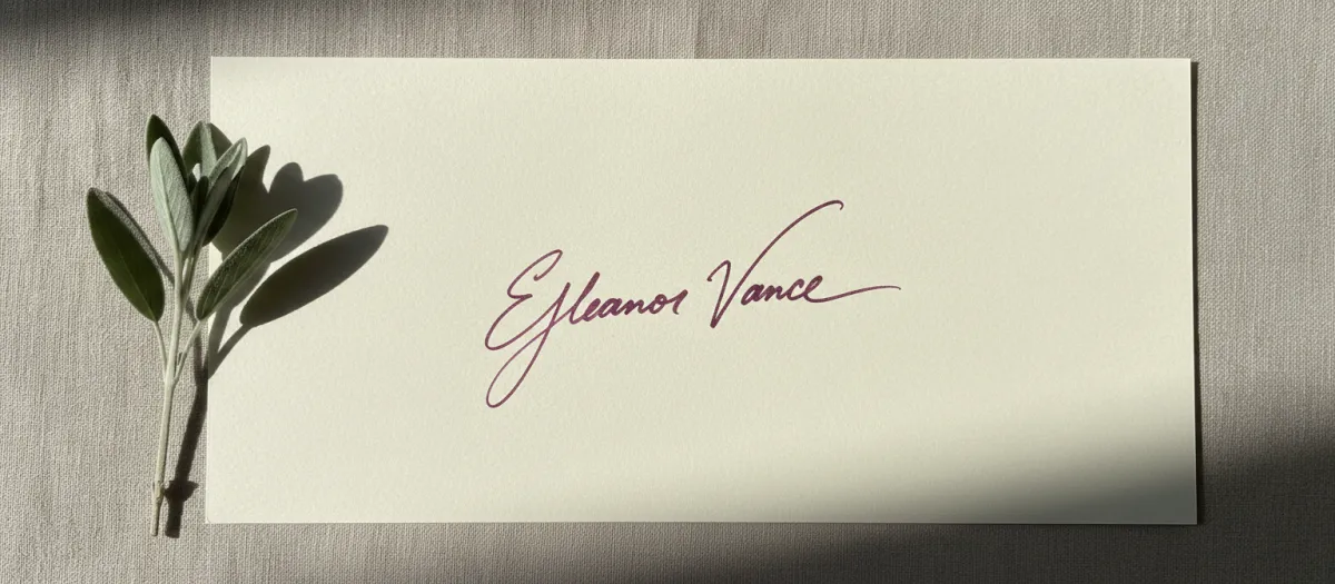 Founder's delicate signature