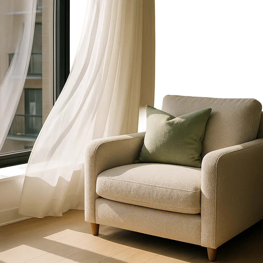 Intérieur montréalais lumineux et propre