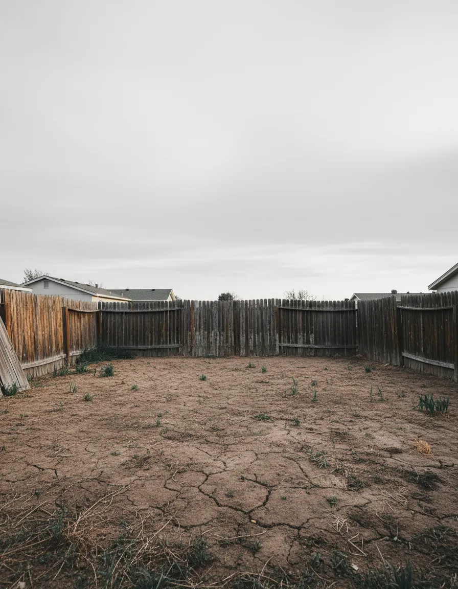 Before transformation showing raw, unfinished land