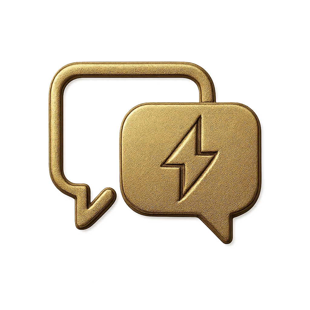 Gold icon: Responsive host communication