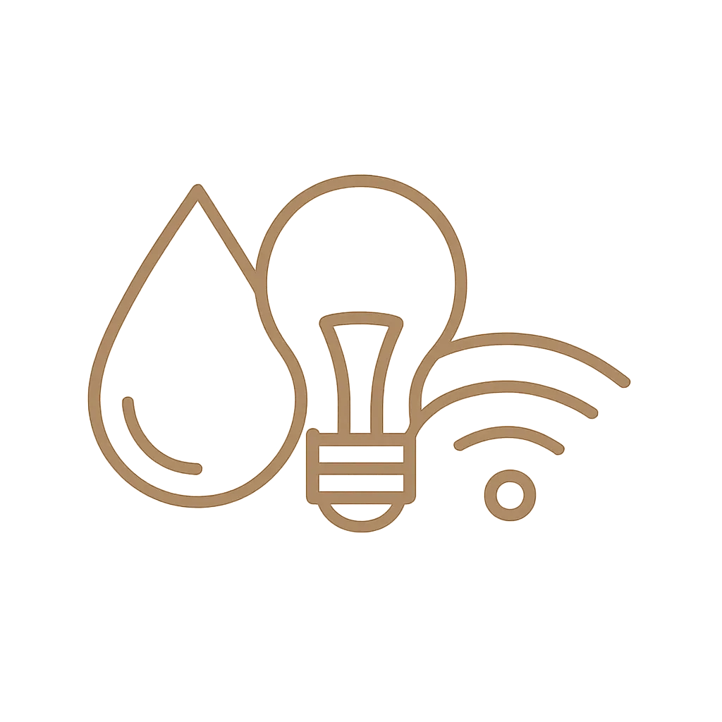 Gold icon: Dependable utilities and Wi‑Fi