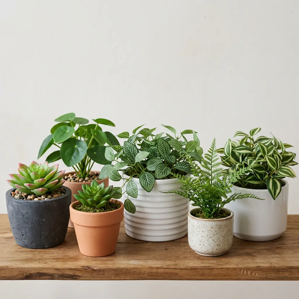 Faux plants (assorted artificial potted plants)