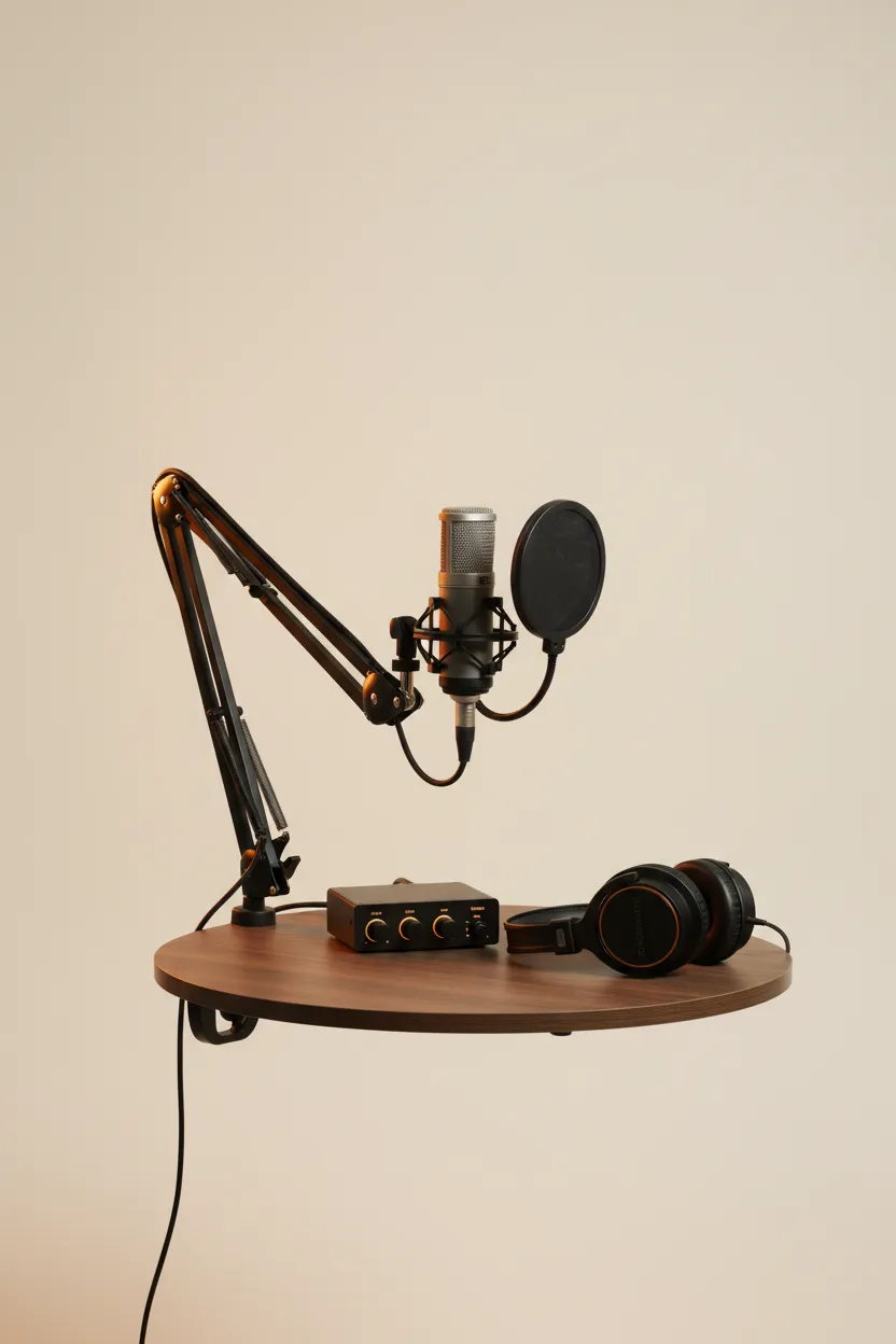Microphone and setup graphic