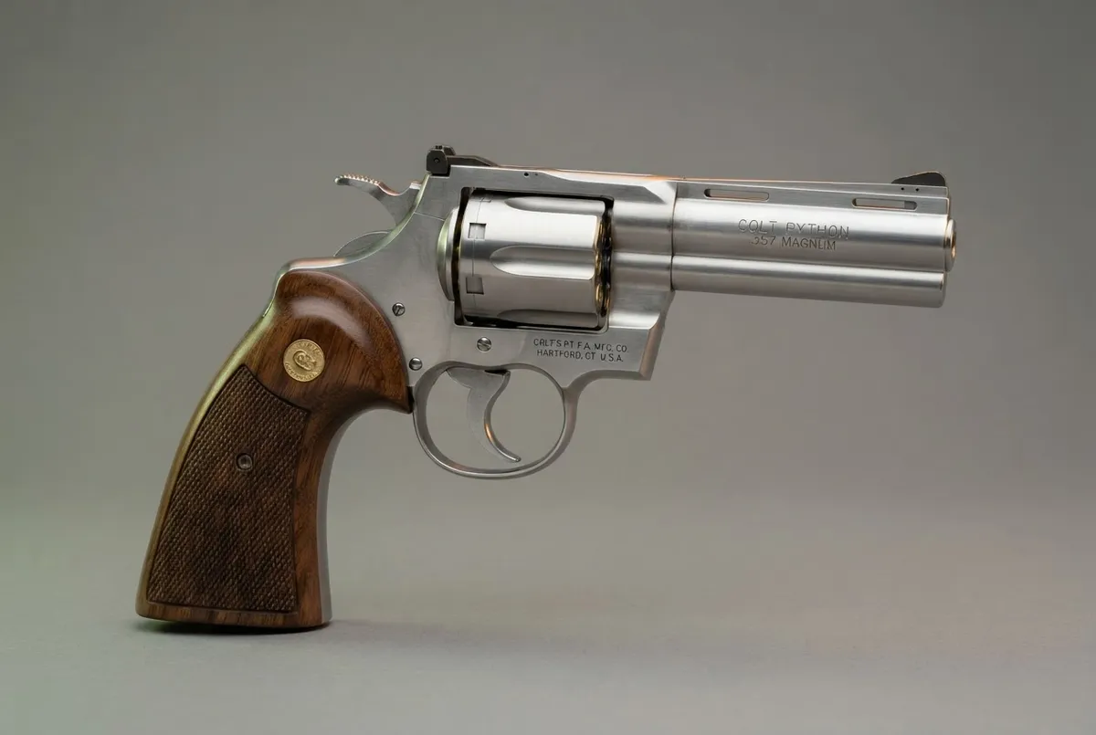 Colt Python 357 Magnum stainless steel revolver
