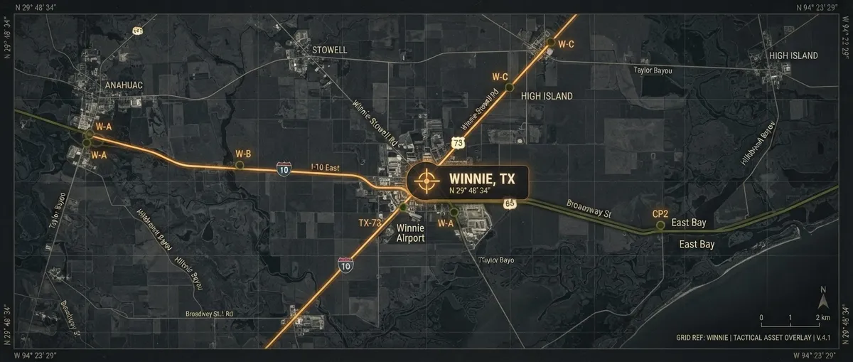 Tactical Map Coordinates Winnie Texas - Coastal Arms Co