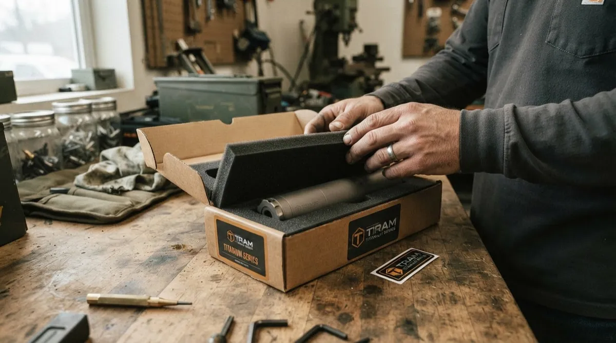 New Arrivals titanium suppressor delivery and unboxing