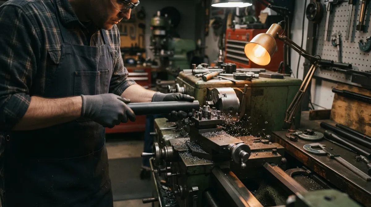 Custom Walk-through lathe chambering demonstration
