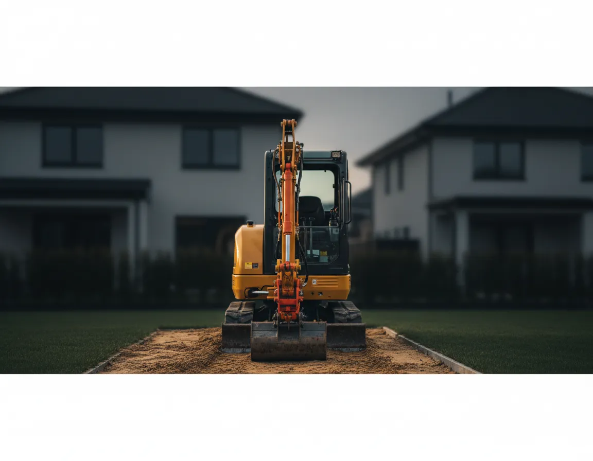 Heavy machinery operating in a local Cincinnati neighborhood
