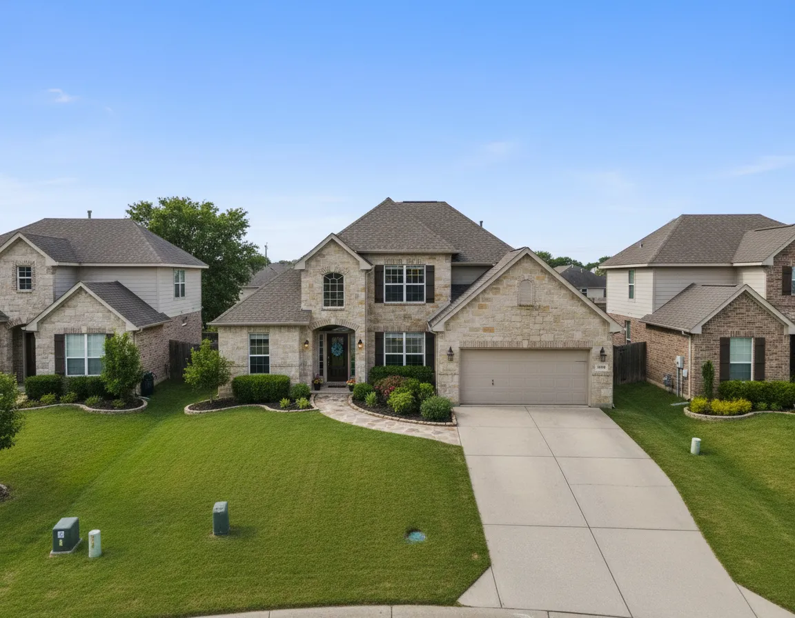 Camera and home illustration