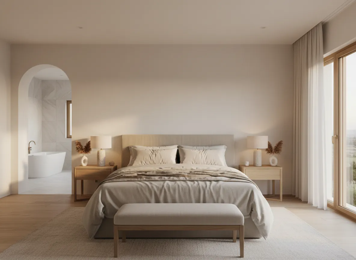 Primary bedroom real estate photo