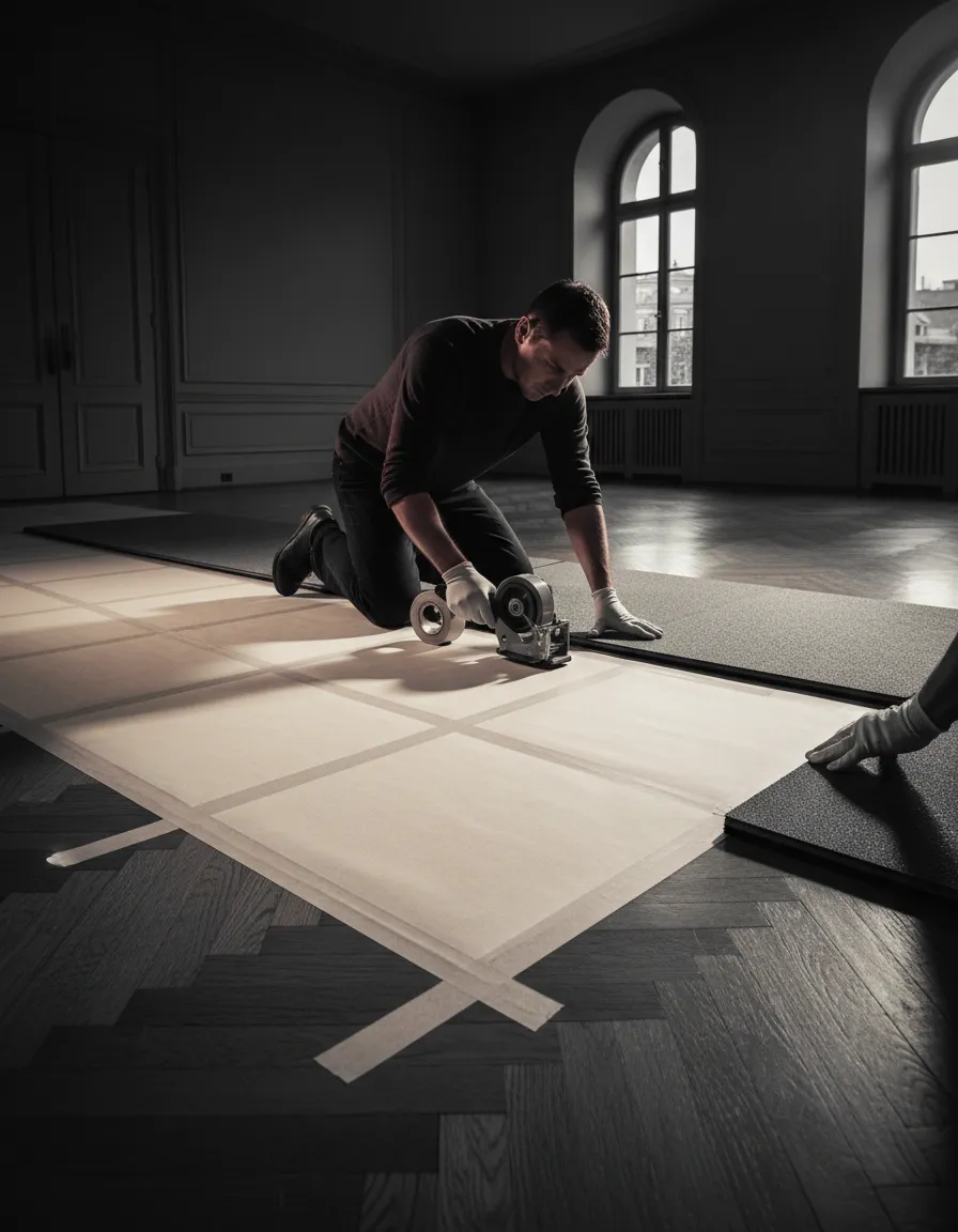 Bold architectural interior showcasing a flawless luxury paint finish