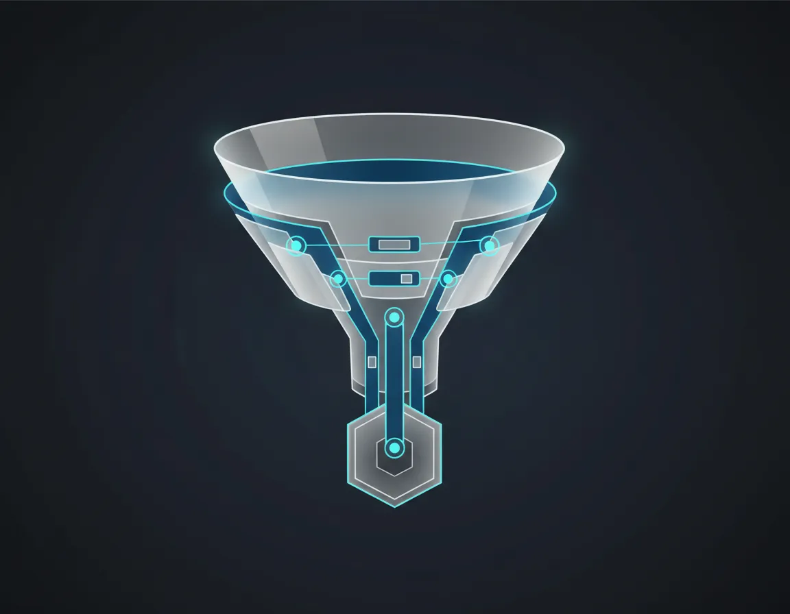 API Middleware Funnel CRM Data Routing schematic