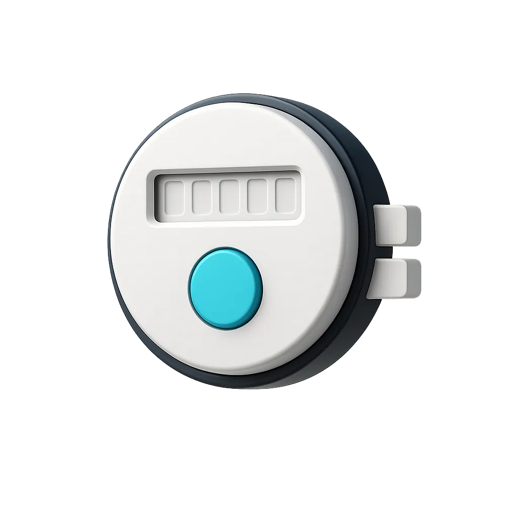 Prepaid utility wallet meter graphic showing fractional communication costs