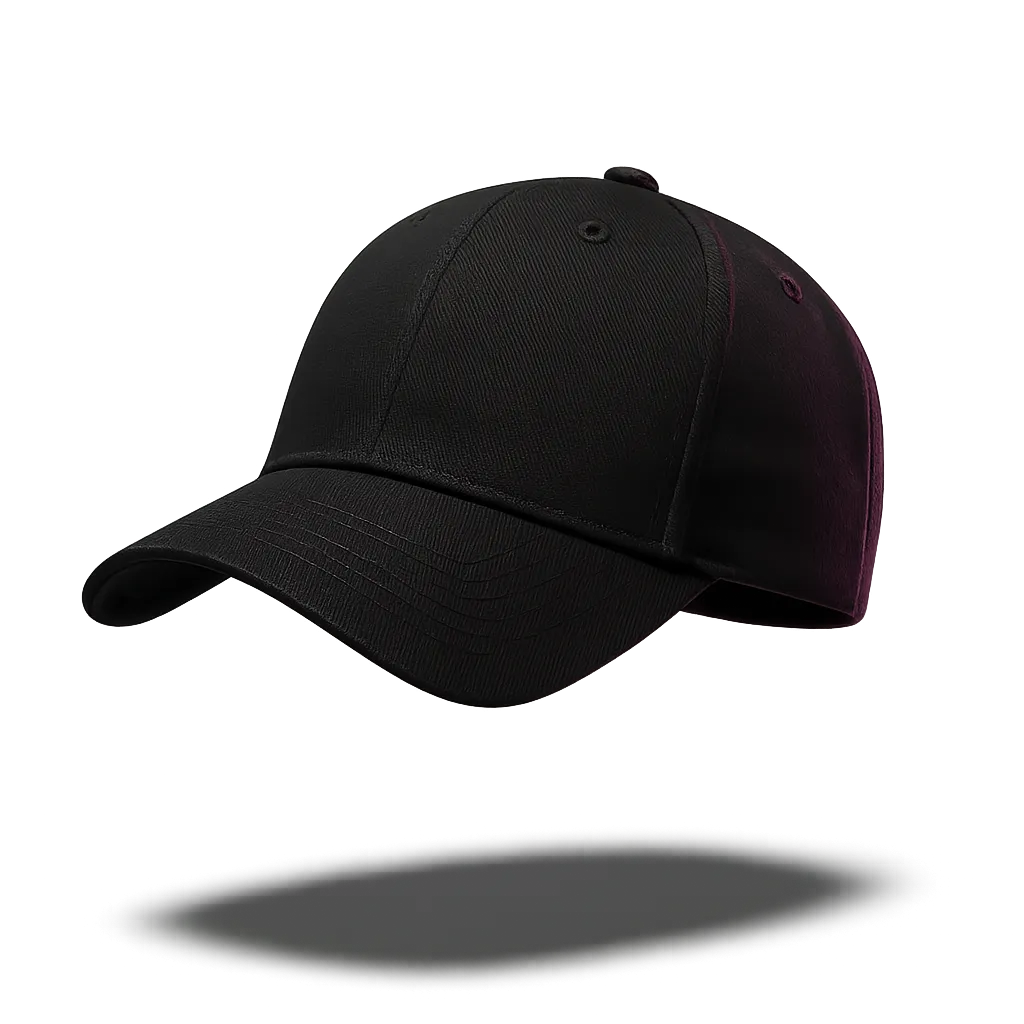 Floating premium black streetwear custom cap