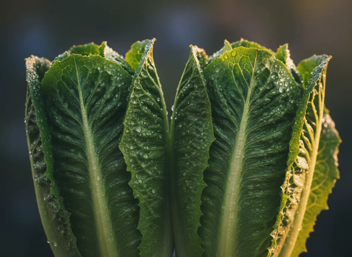 Crisp romaine lettuce hearts