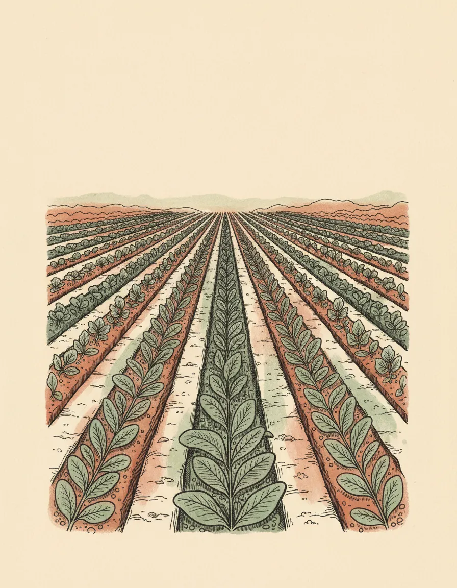 Hand-sketched illustration of fresh produce