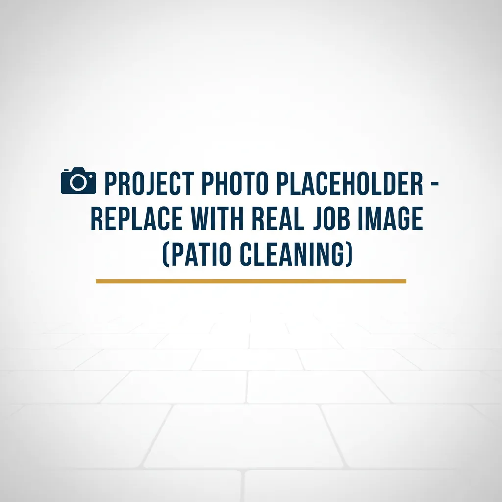 Patio Cleaning Project