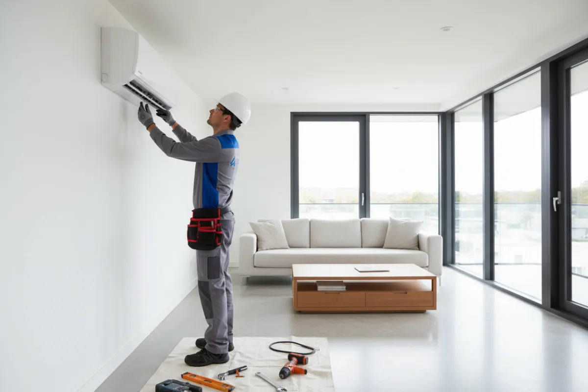 Inspector reviewing home plans and photos on a tablet