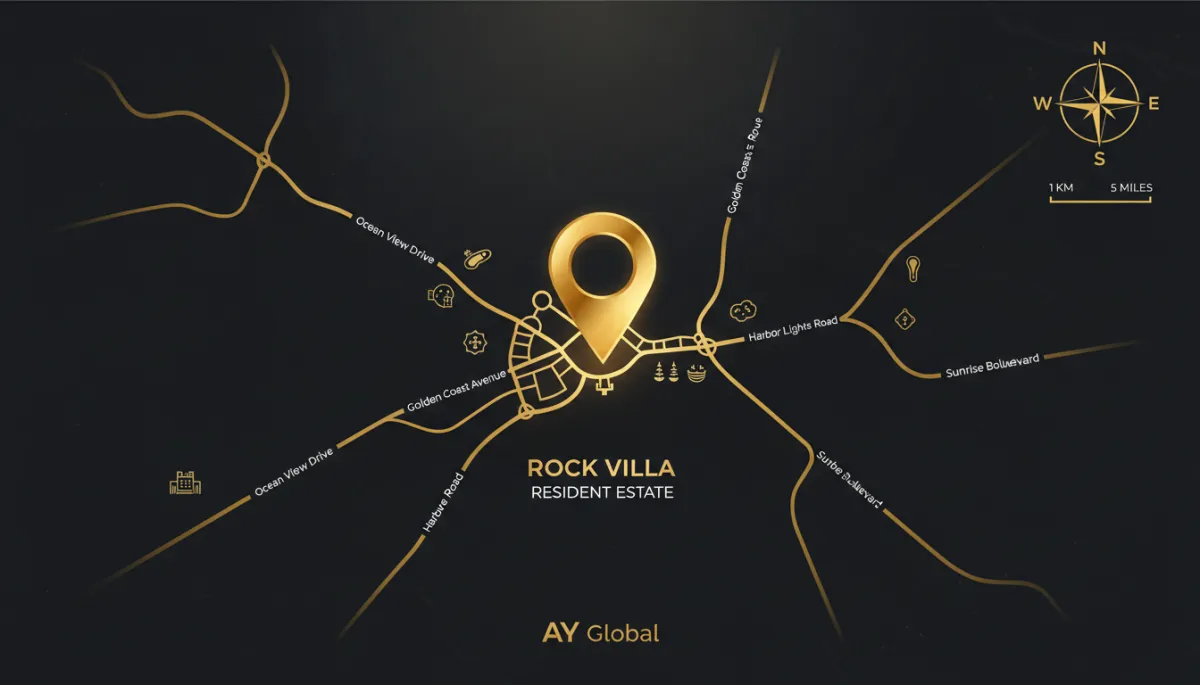 AY Global Rock Villa Resident Estate Location Map Placeholder