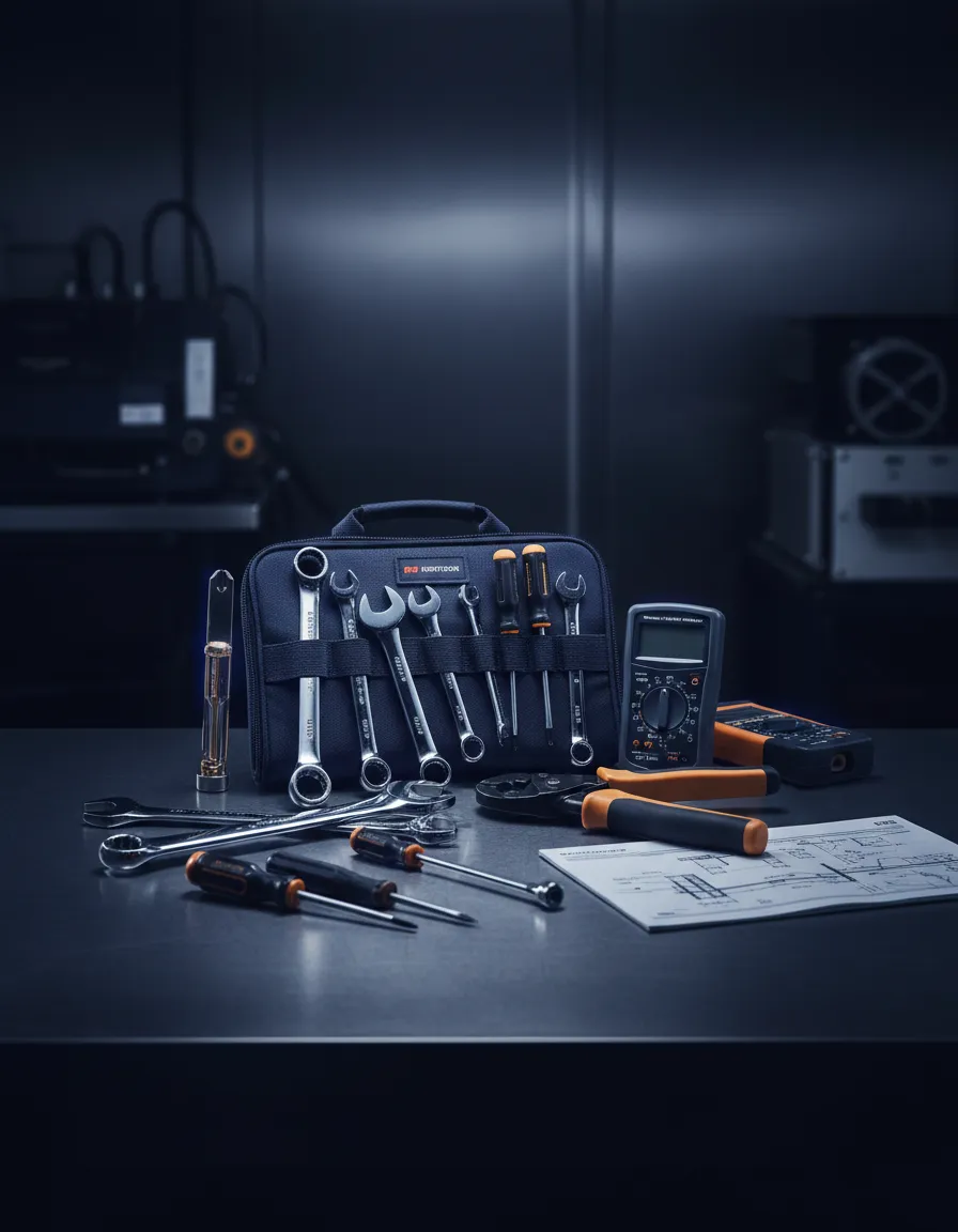 Industrial appliance repair and technical servicing equipment