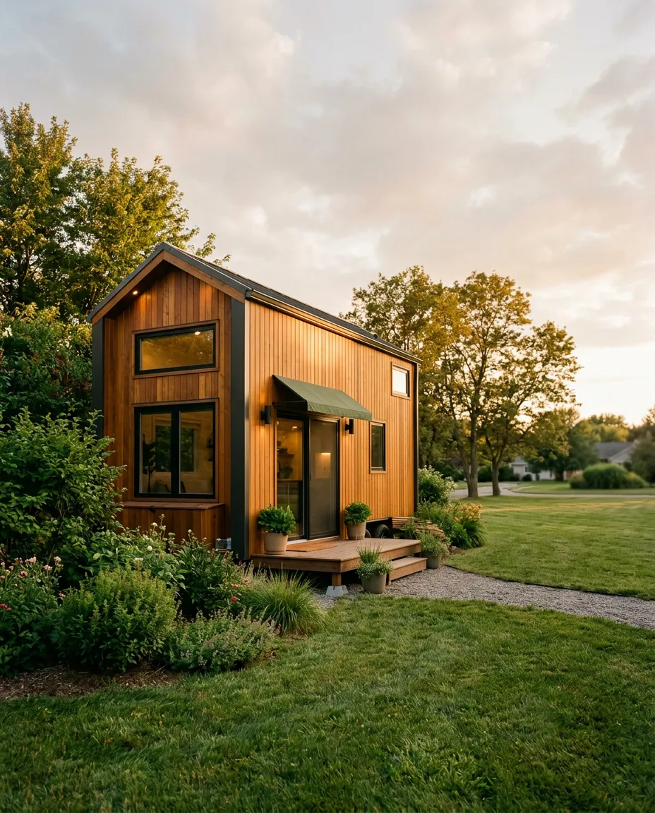 Modern tiny home living editorial showcase