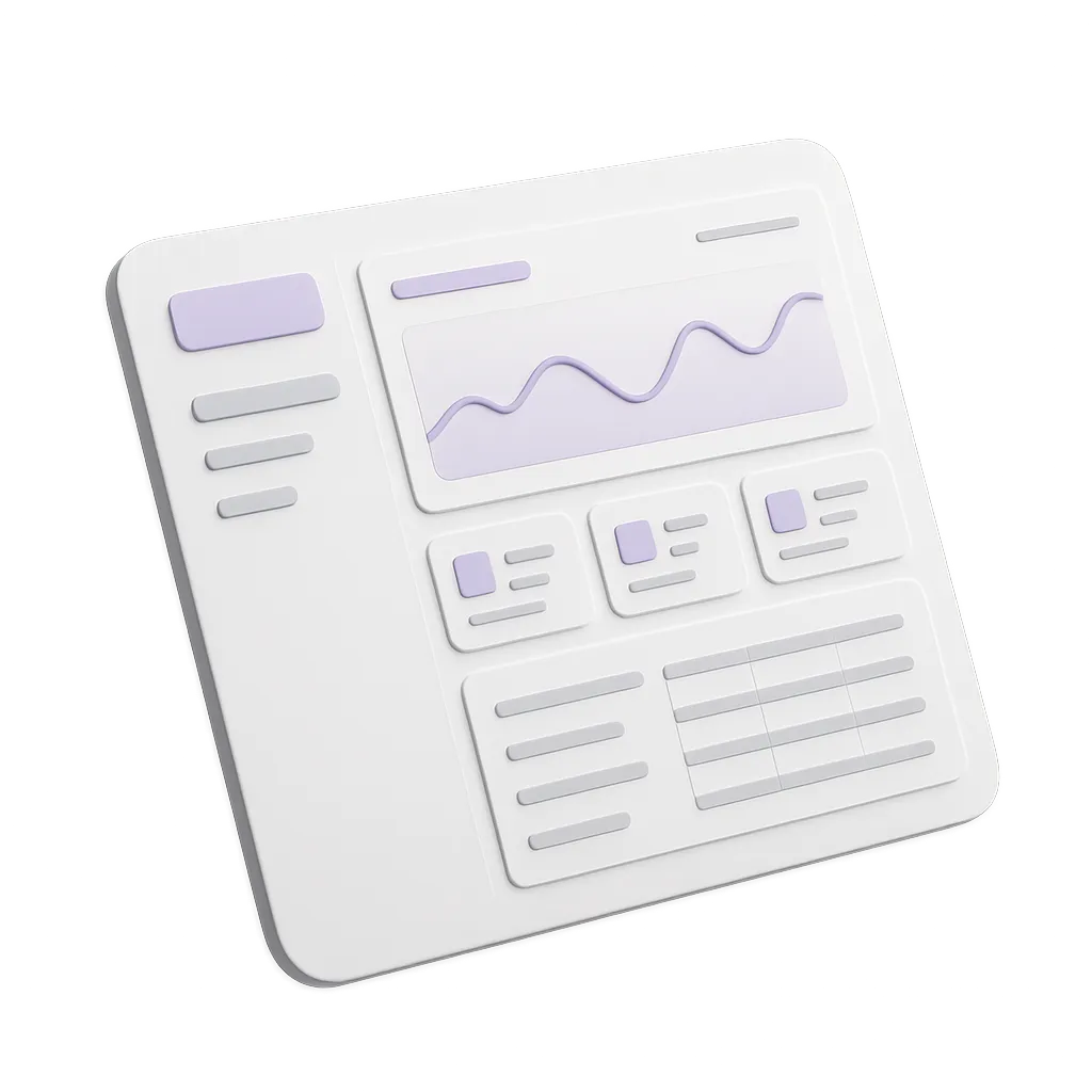 Nexus private business workspace 3D mockup dashboard
