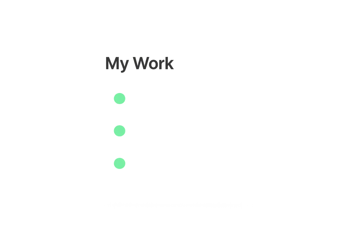 My Work dashboard abstract UI graphic