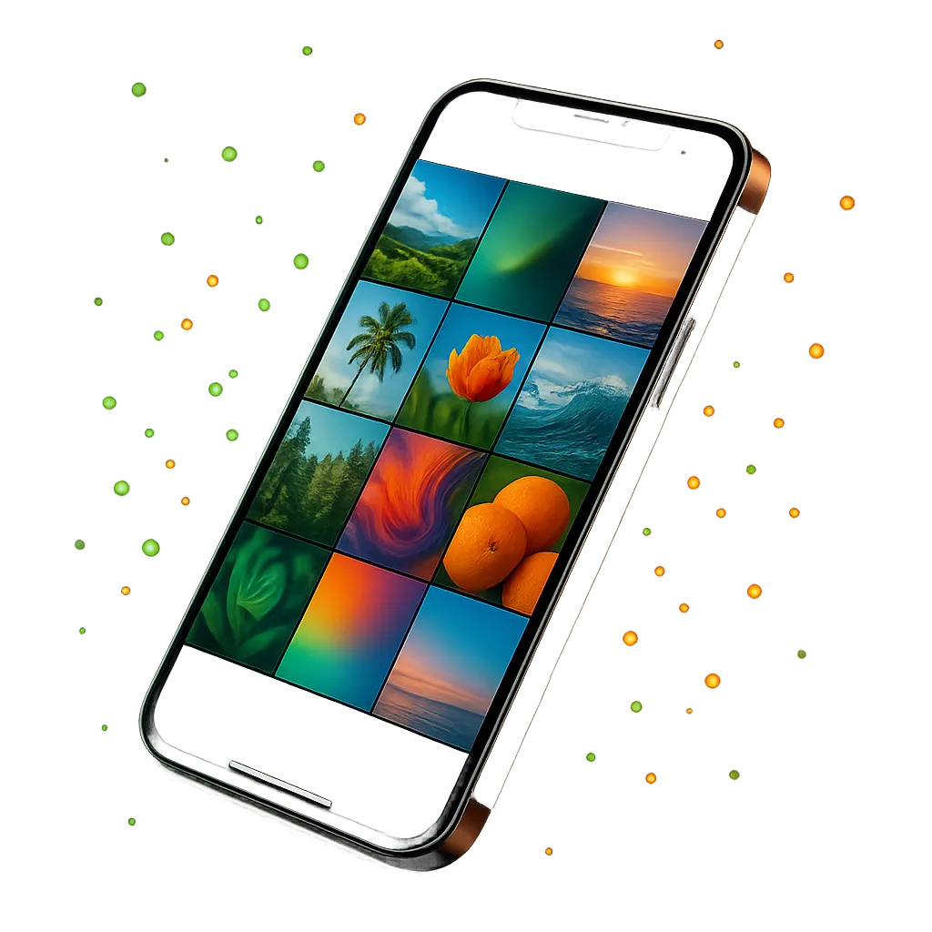 Sleek smartphone showcasing local market growth dashboard