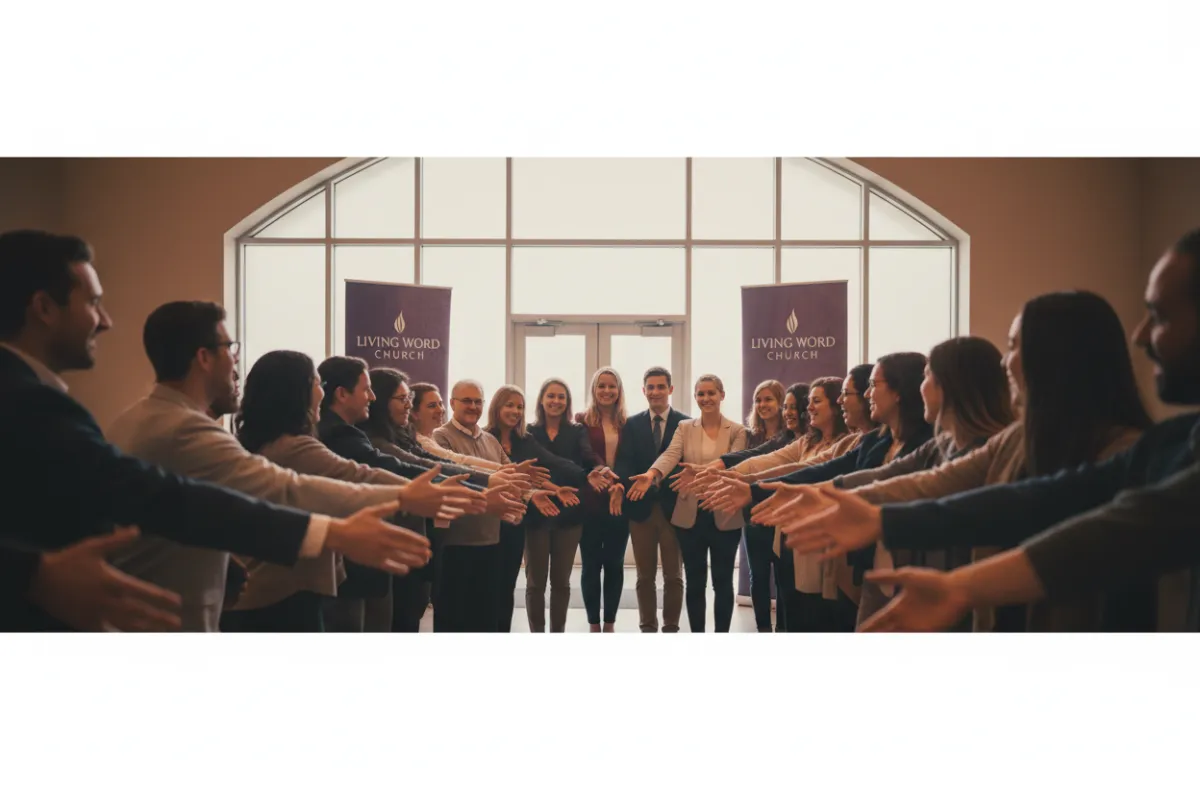 Living Word Church community warmly welcoming guests