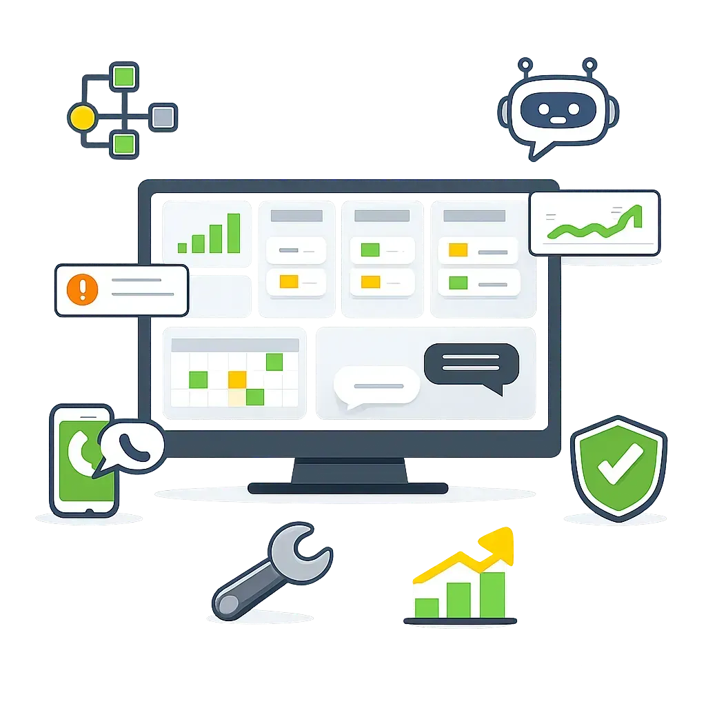 Gradient funnel builder UI preview