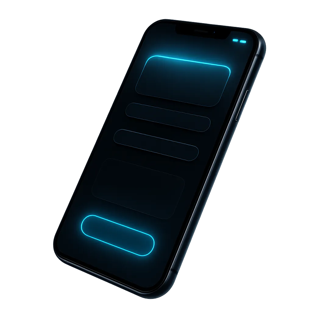3D Smartphone AI Interface Cutout