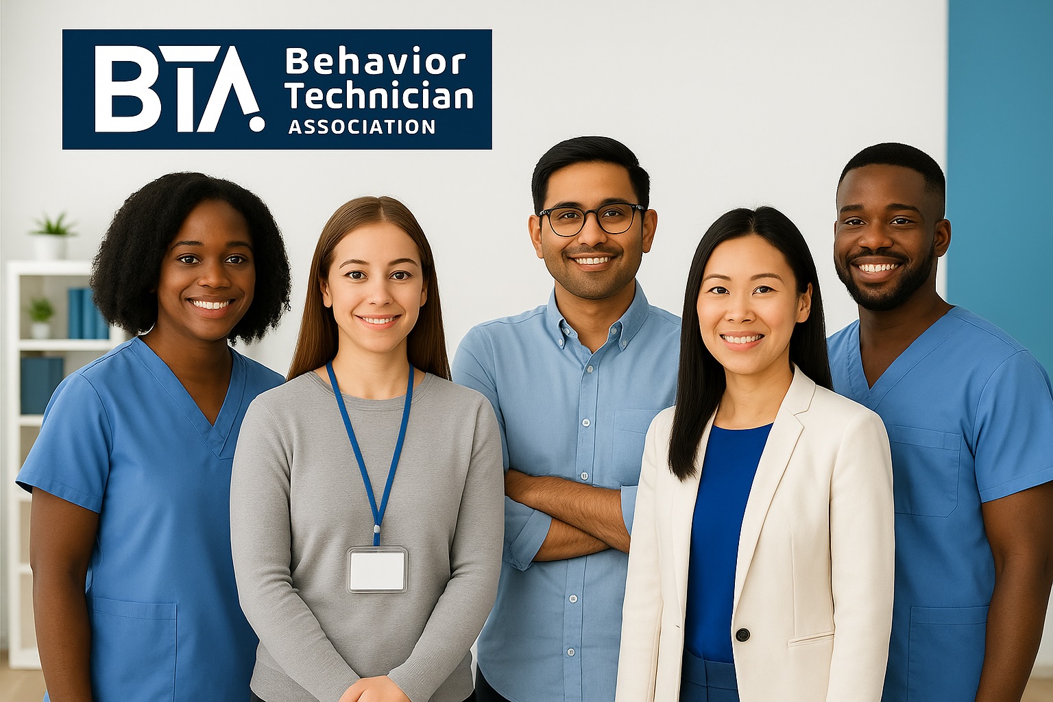 Diverse team of behavior technicians representing the BTA community