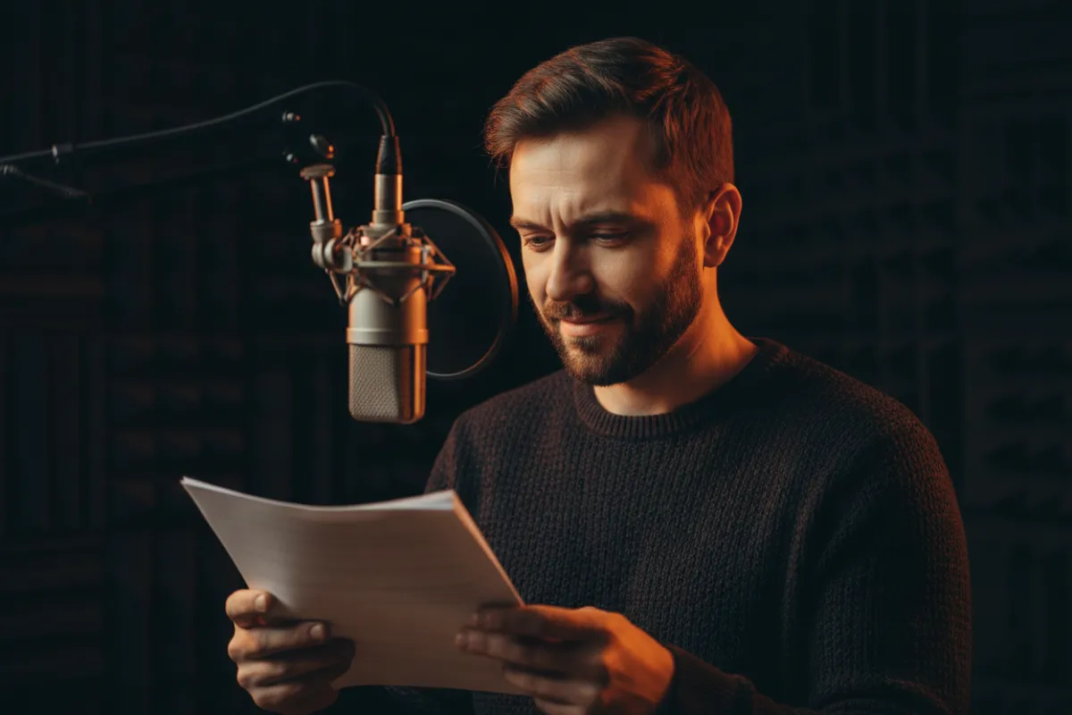 Audiobook narration coaching and storytelling performance training