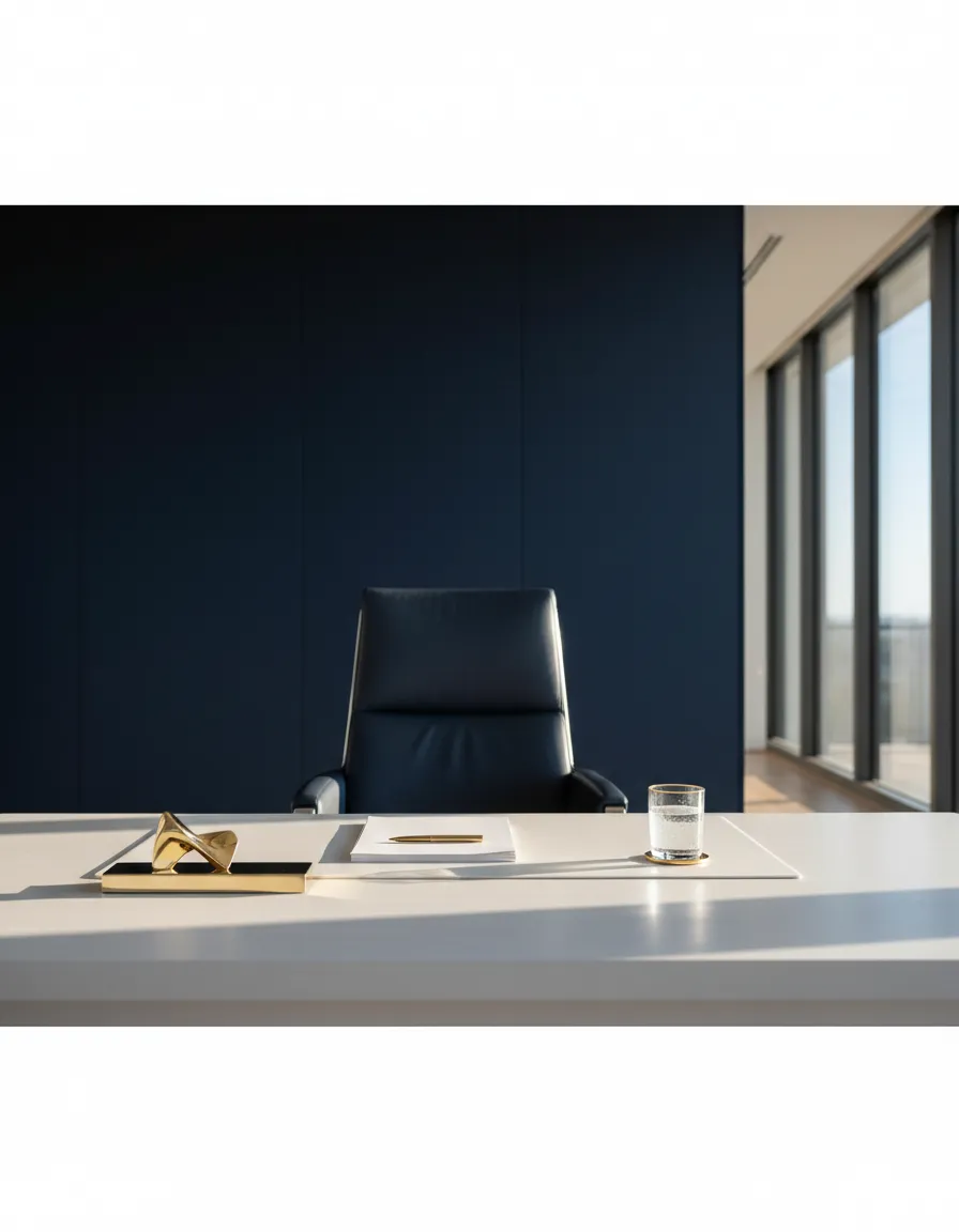 A clean, framed image representing a welcoming office space