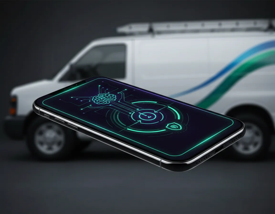 AI intercepting a lead instantly on a mobile UI overlay