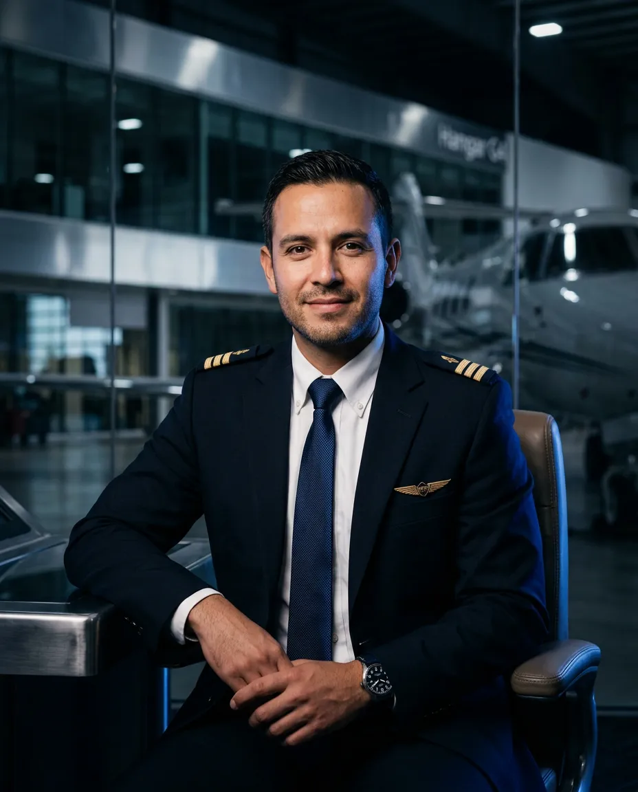 Andy Garcia Jr. Executive Aviator Portrait