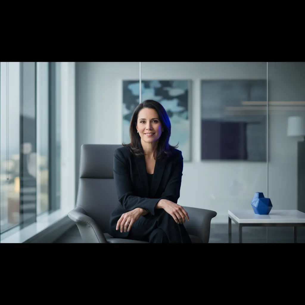 Sarah Jenkins - VP of Sales at TechCorp in her office environment