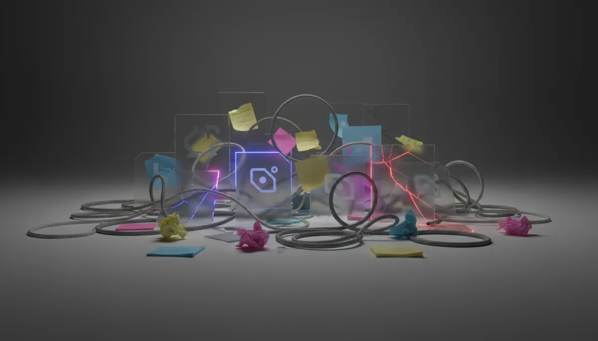 Scattered disconnected tools causing friction