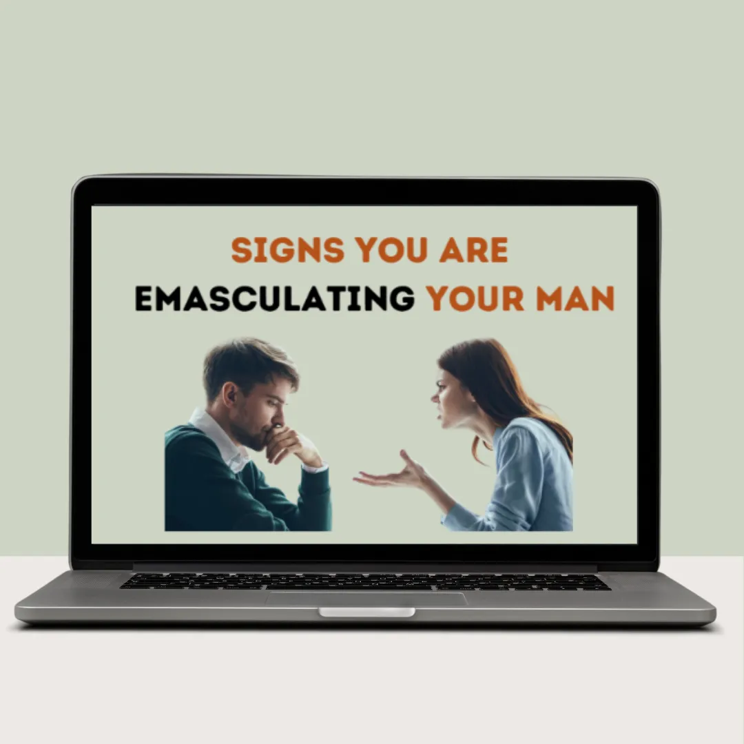Signs you are emasculating your man free guide mockup
