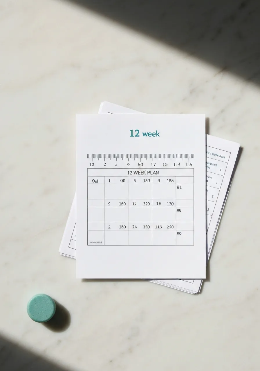 Measurement card and printed plan