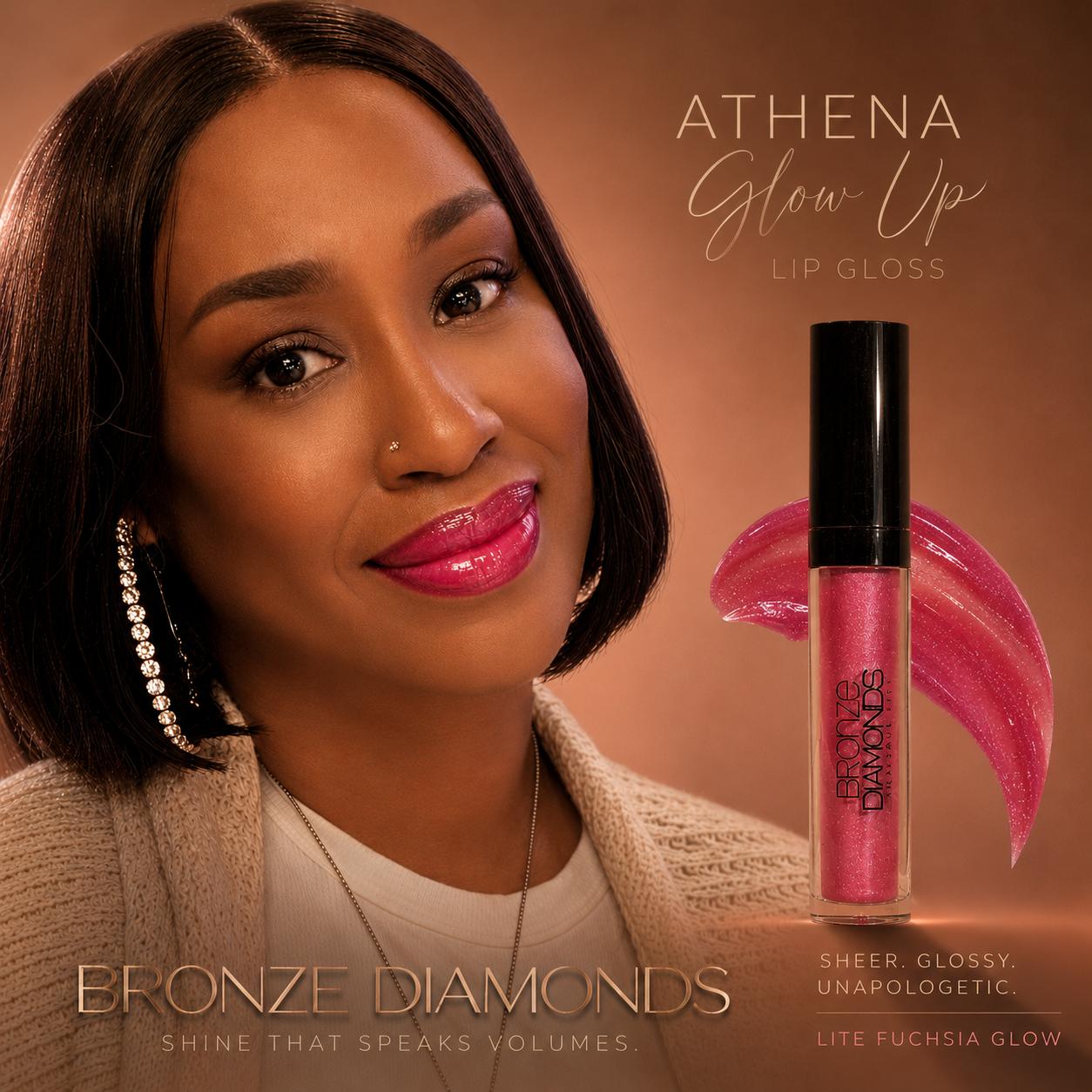 Client wearing Athena Glow Up