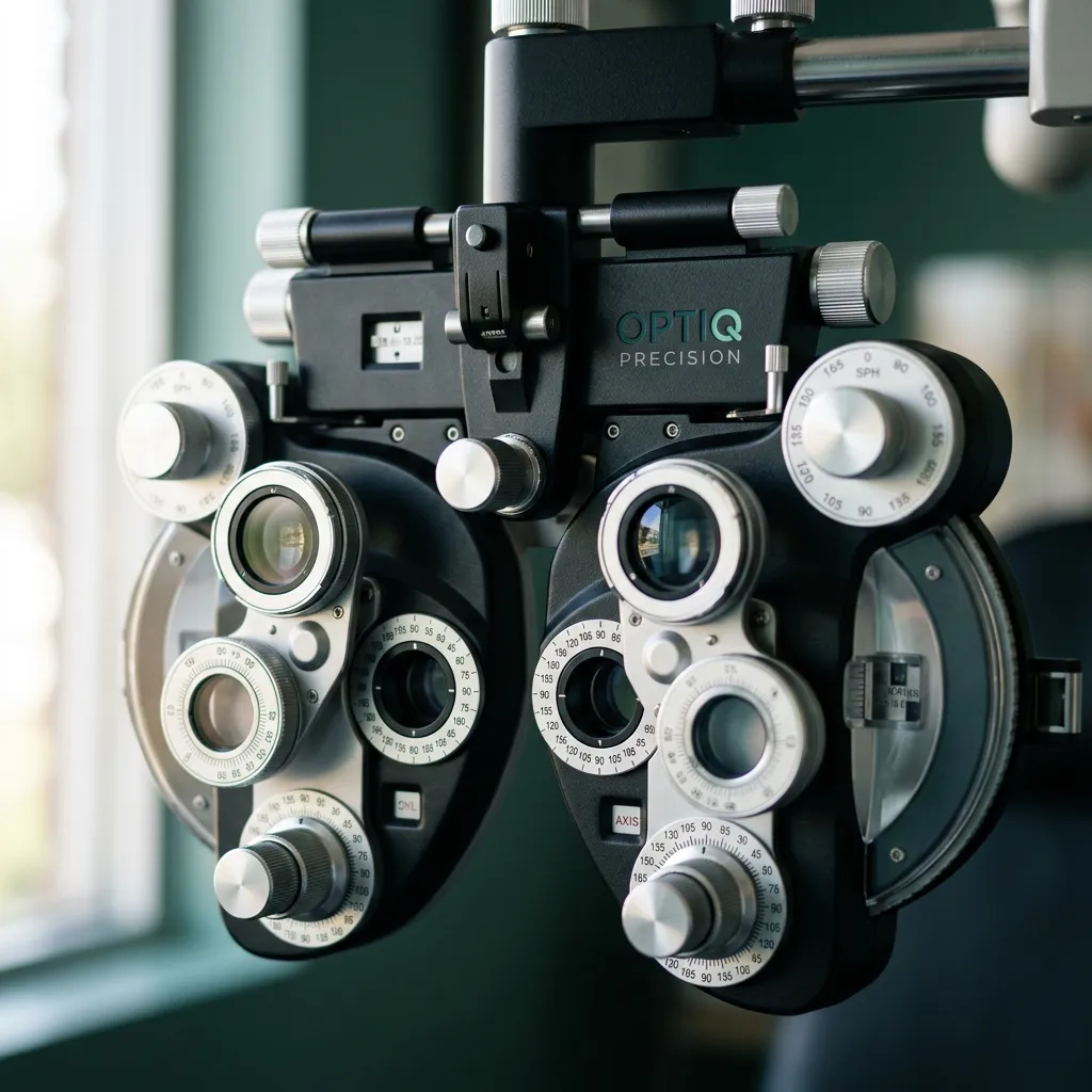 Comprehensive eye examination digital imaging lens frame
