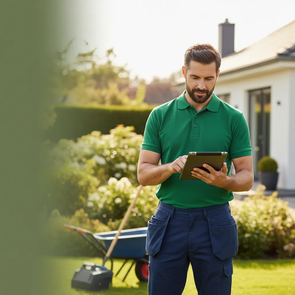 Landscaper working outdoors representing disability protection