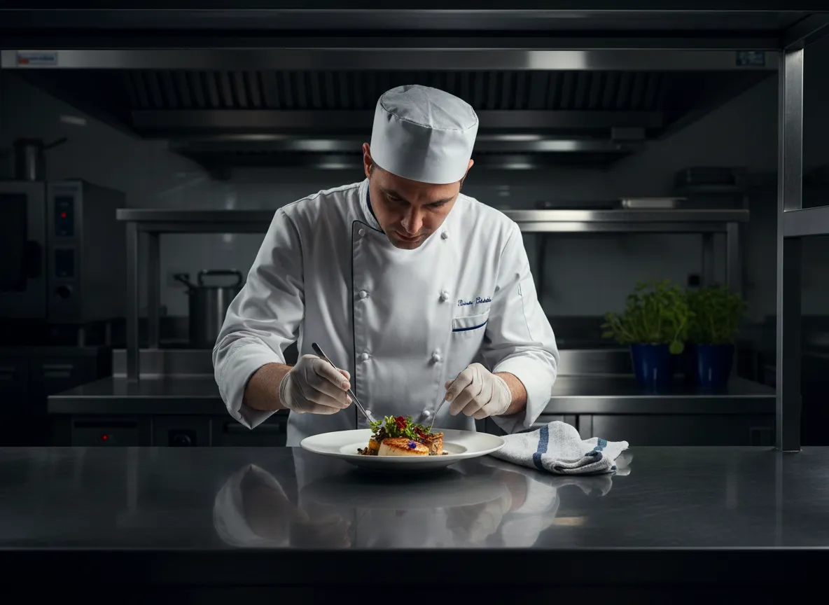 Chef preparing food, illustrating life protection for self-employed professionals