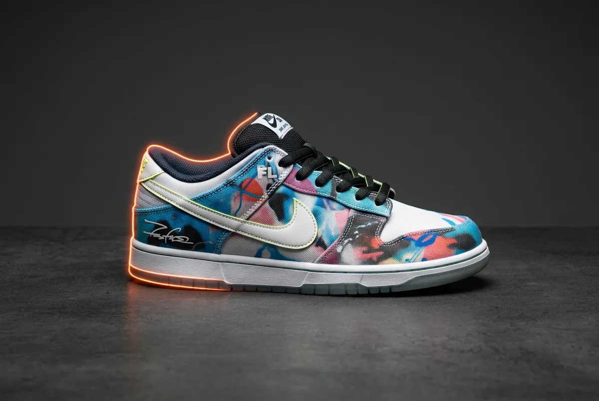 Futura Laboratories x Nike SB Dunk Low Bleached Aqua