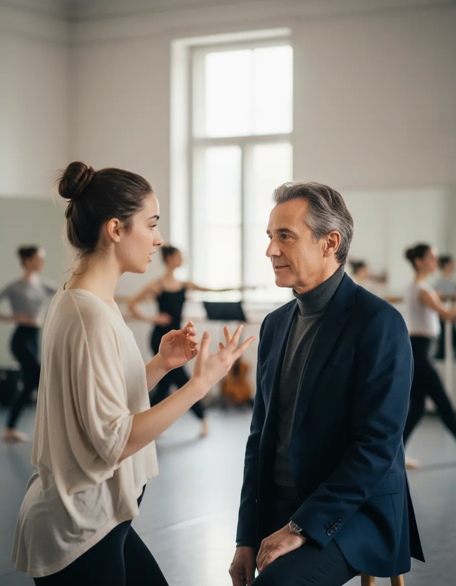 Founder of OMP Entertainment Group coaching an artist