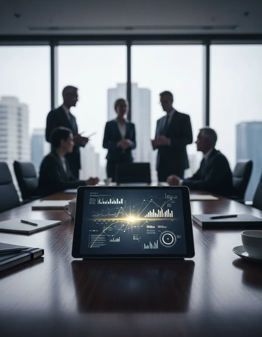 Empresarios sin fronteras B2B corporate office environment