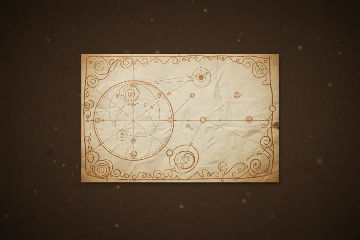Visual fragmento manuscrito de luna rosa