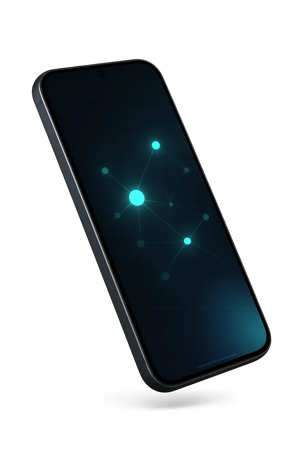 Smartphone interface illustrating AI-powered search results for a business