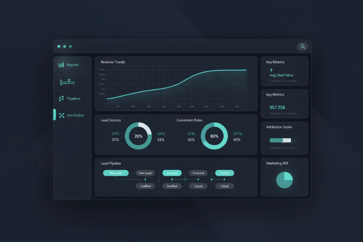 GHL Revenue Dashboard Mockup